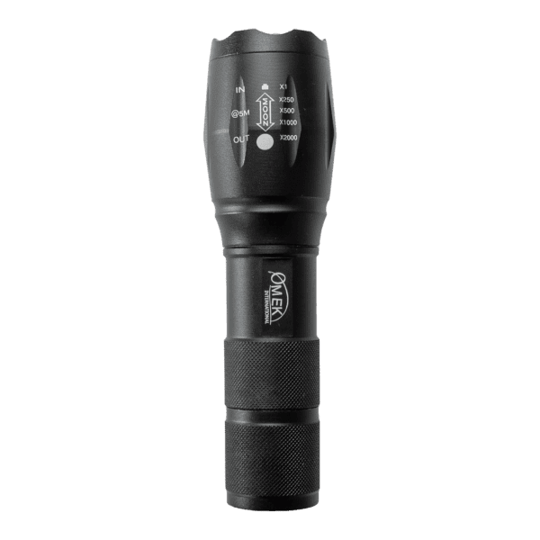 LED Flashlight Tactical Torch in Black