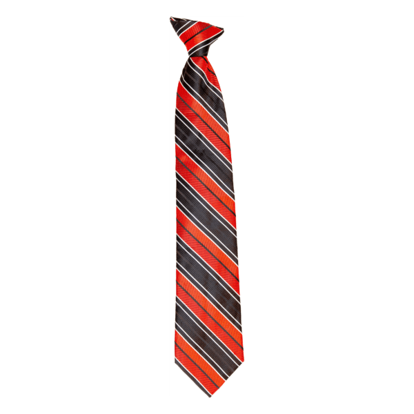 Black and red color tie on display of the website